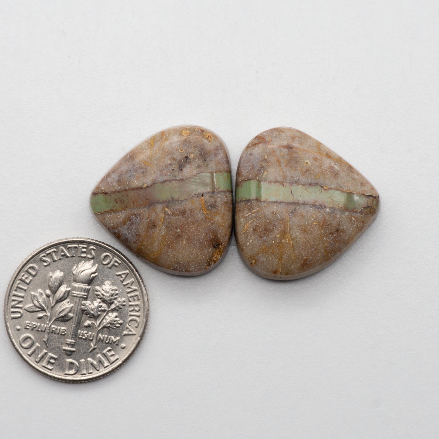 Crow Springs Ribbon Turquoise cabochons
