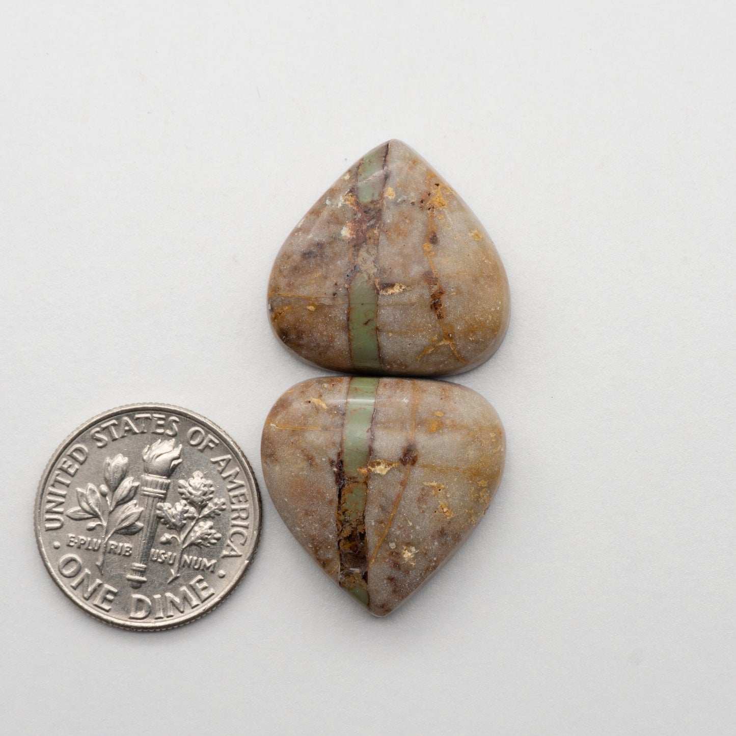 Crow Springs Ribbon Turquoise cabochons