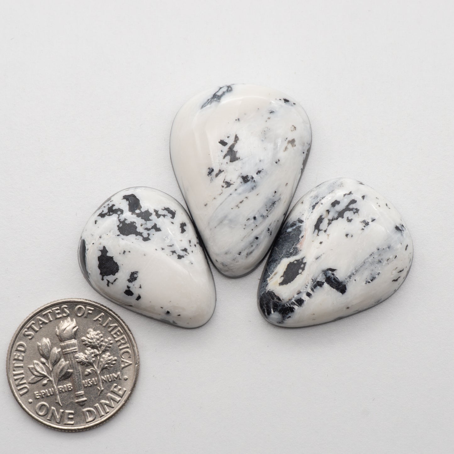 White Buffalo Stone Cabochons