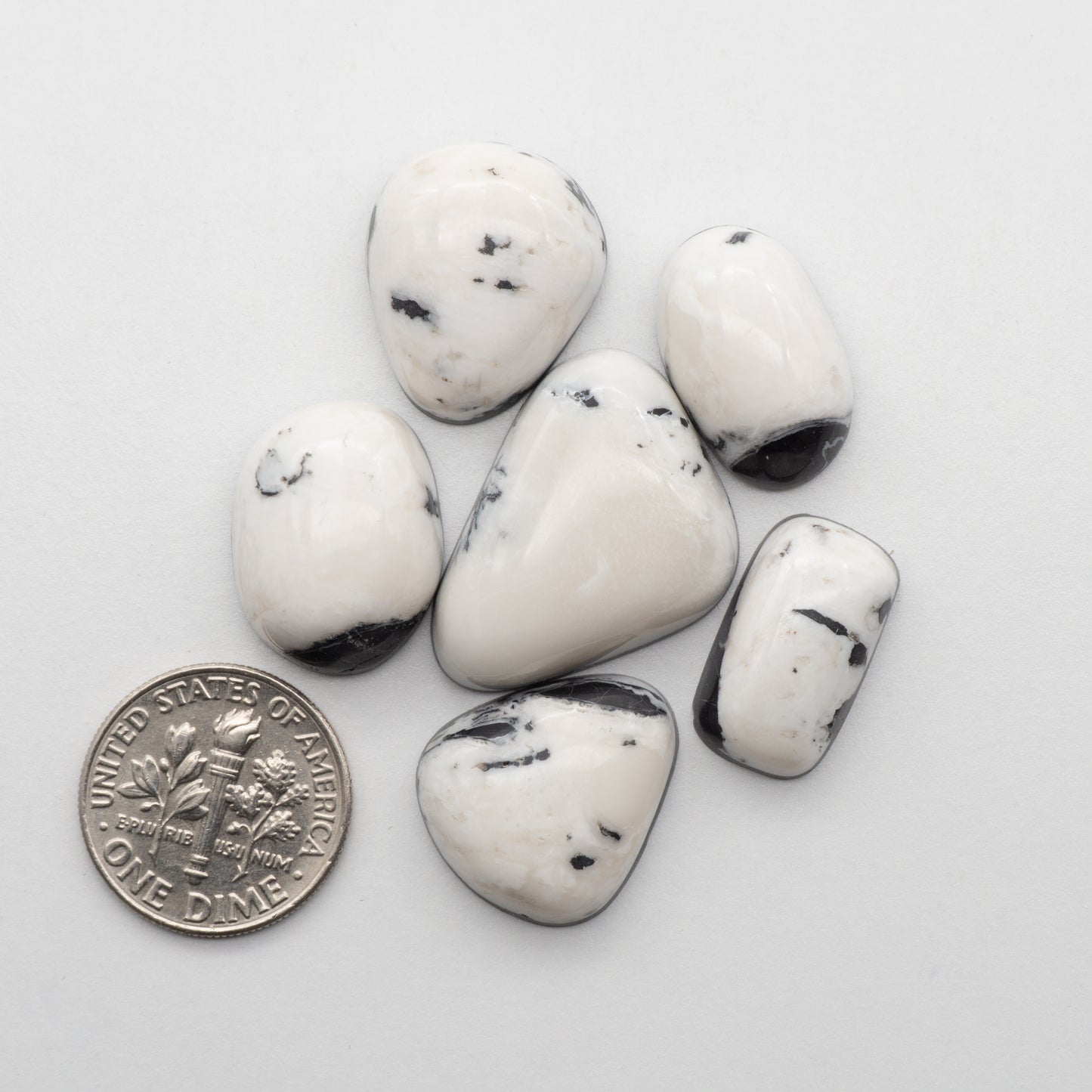White Buffalo Stone Cabochons