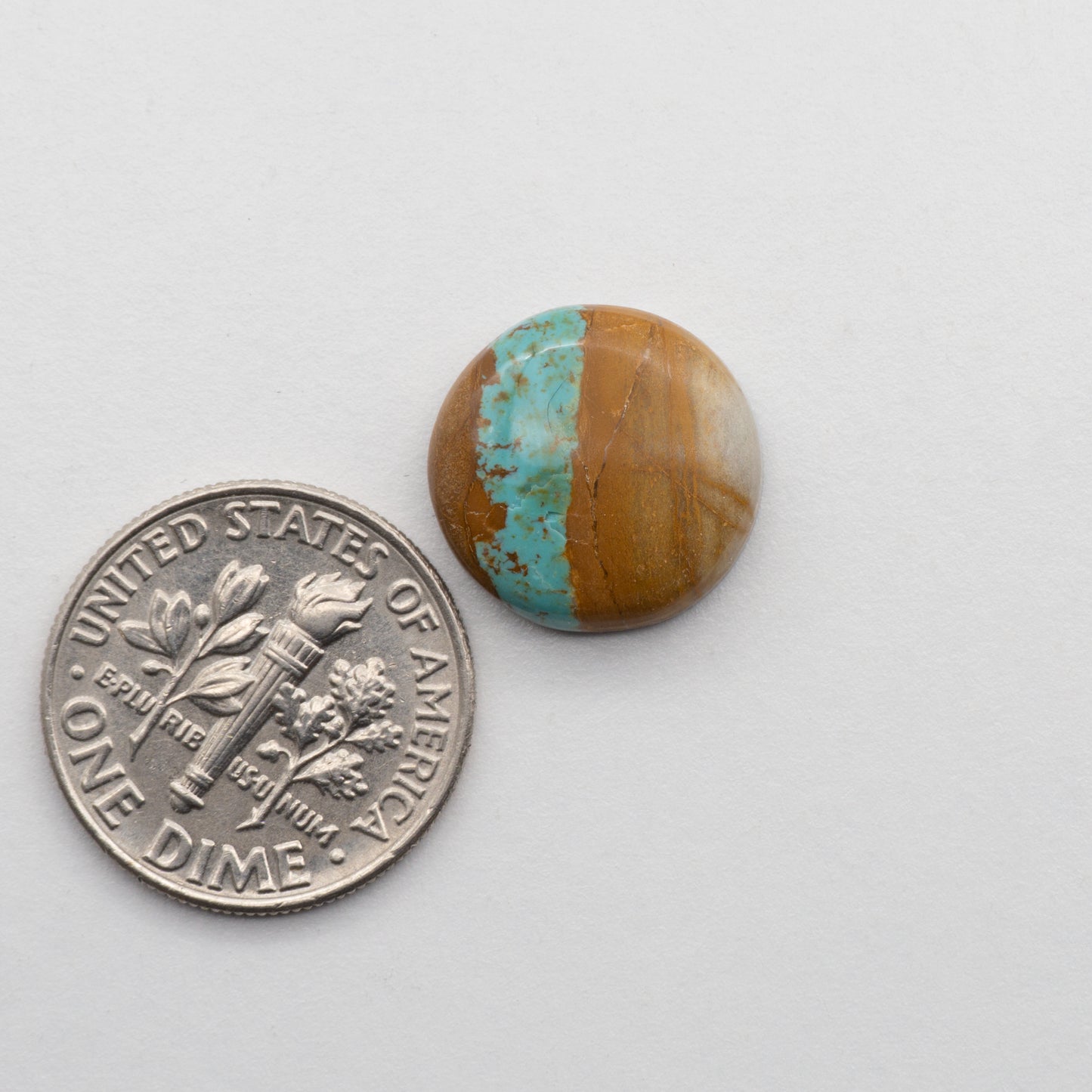 Crow Springs Ribbon Turquoise cabochon