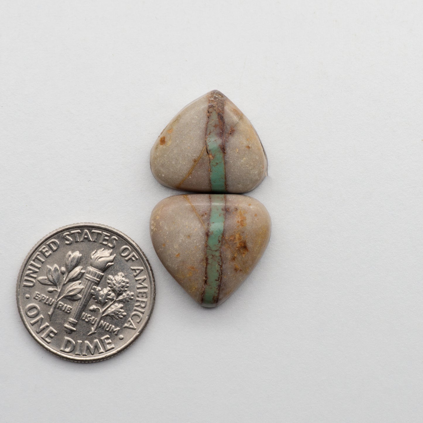 Crow Springs Ribbon Turquoise cabochons