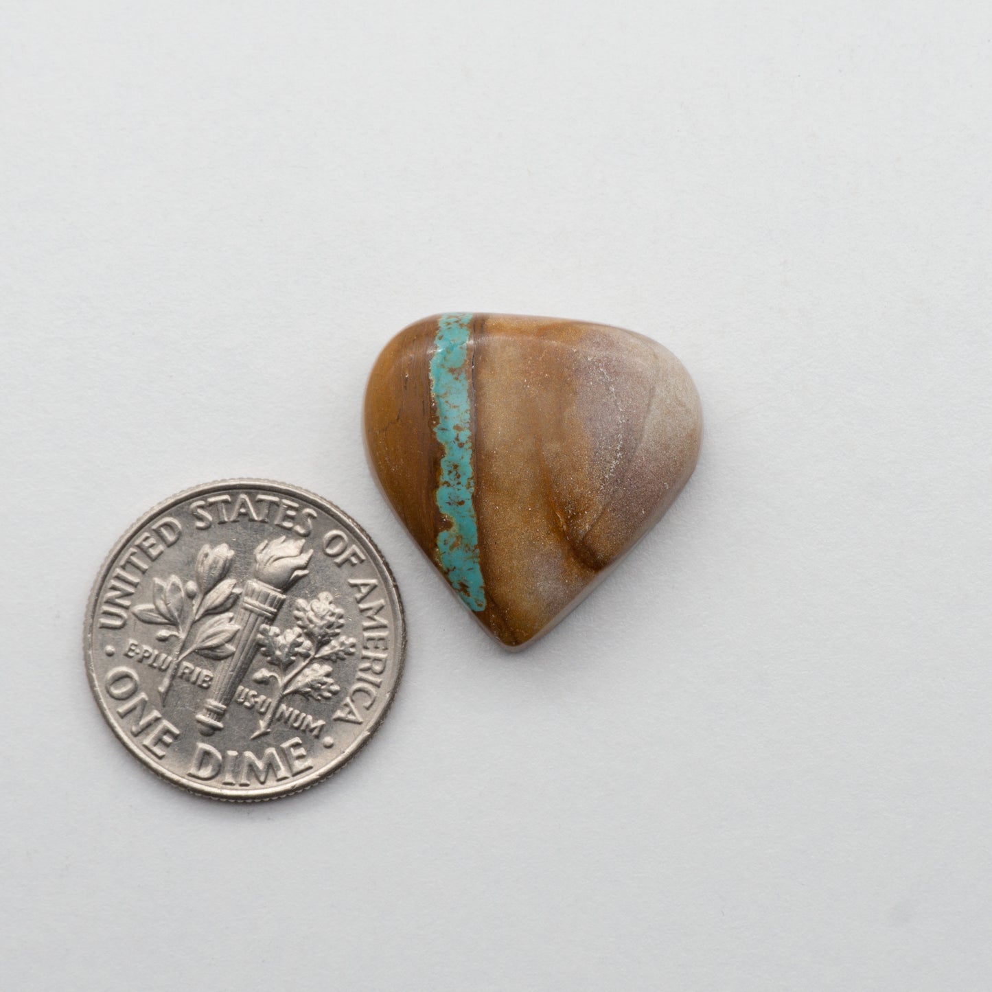 Crow Springs Ribbon Turquoise cabochon