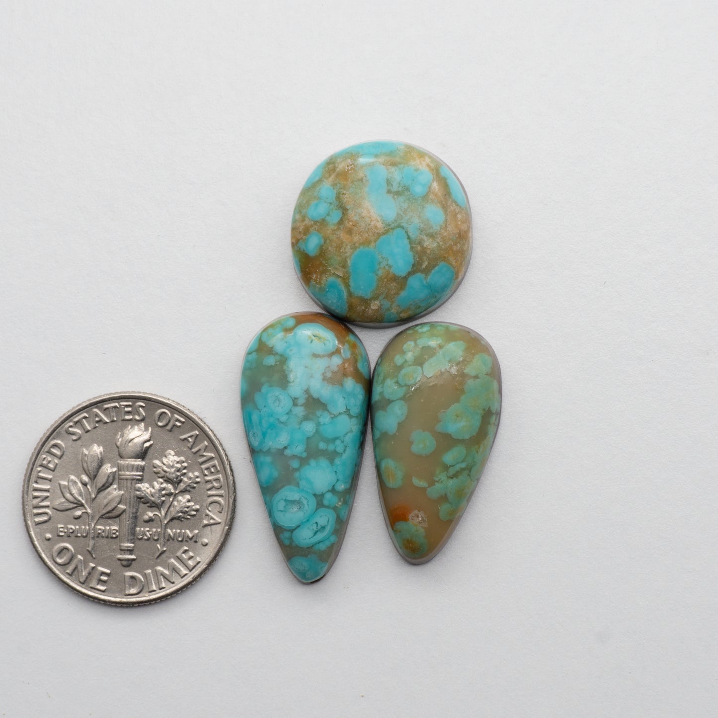 The Cumpas Turquoise is a captivating gemstone with a unique, blue-green color. Derived from a mixture of quartz and algae, this stone is perfect for use in jewelry or other decorative pieces. The natural beauty of the Cumpas Turquoise makes it a stunning addition to any collection.