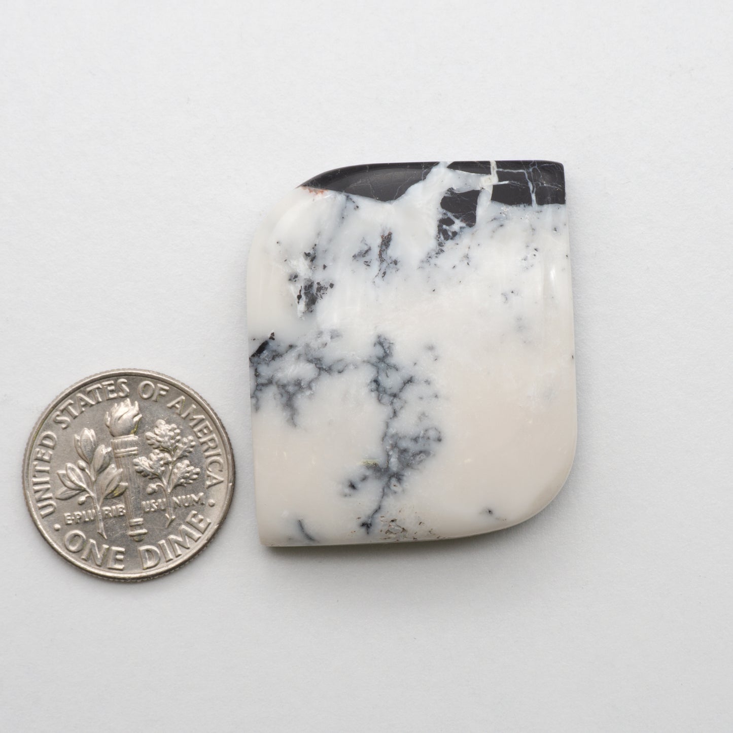 White Buffalo Stone Cabochons are semi-precious gemstones cut into shapes ideal for jewelry-making and crafting. The unique and varied veining of each cabochon lend an unparalleled depth and detail to any project, making them an excellent choice for artisans looking to add an individualistic touch.