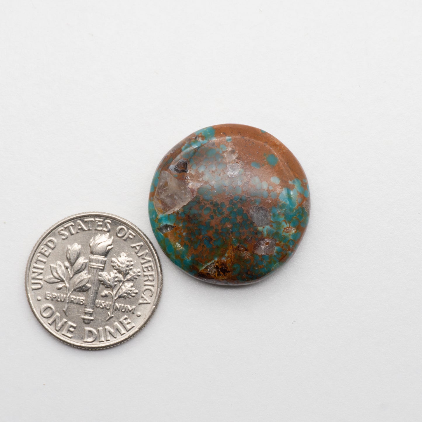 The Cumpas Turquoise is a captivating gemstone with a unique, blue-green color. Derived from a mixture of quartz and algae, this stone is perfect for use in jewelry or other decorative pieces. The natural beauty of the Cumpas Turquoise makes it a stunning addition to any collection.