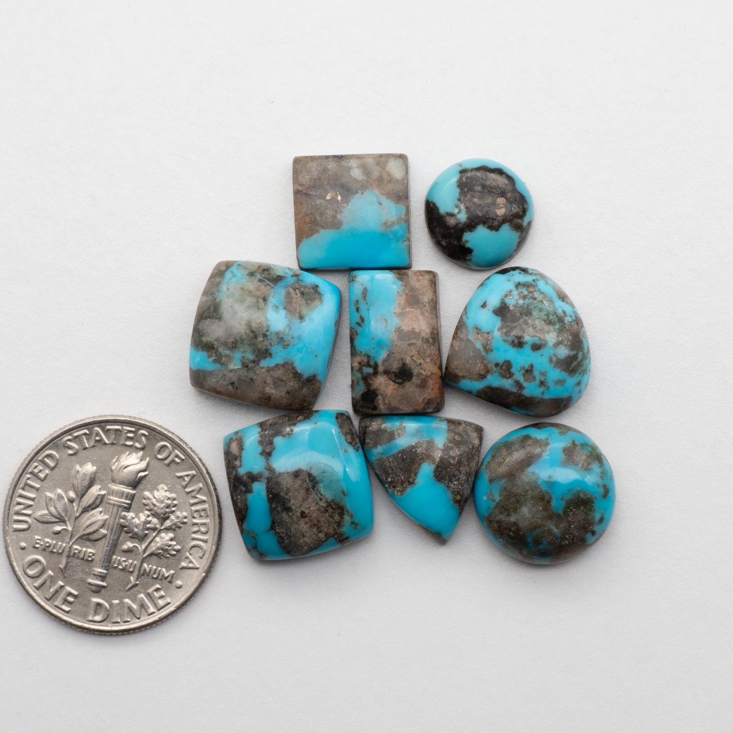 Add unique splashes of color to your jewelry with our Kingman Turquoise Cabochons. Featuring natural blue hues, these cabochons offer a beautiful contrast to any design. Perfect for necklaces, earrings, and more!