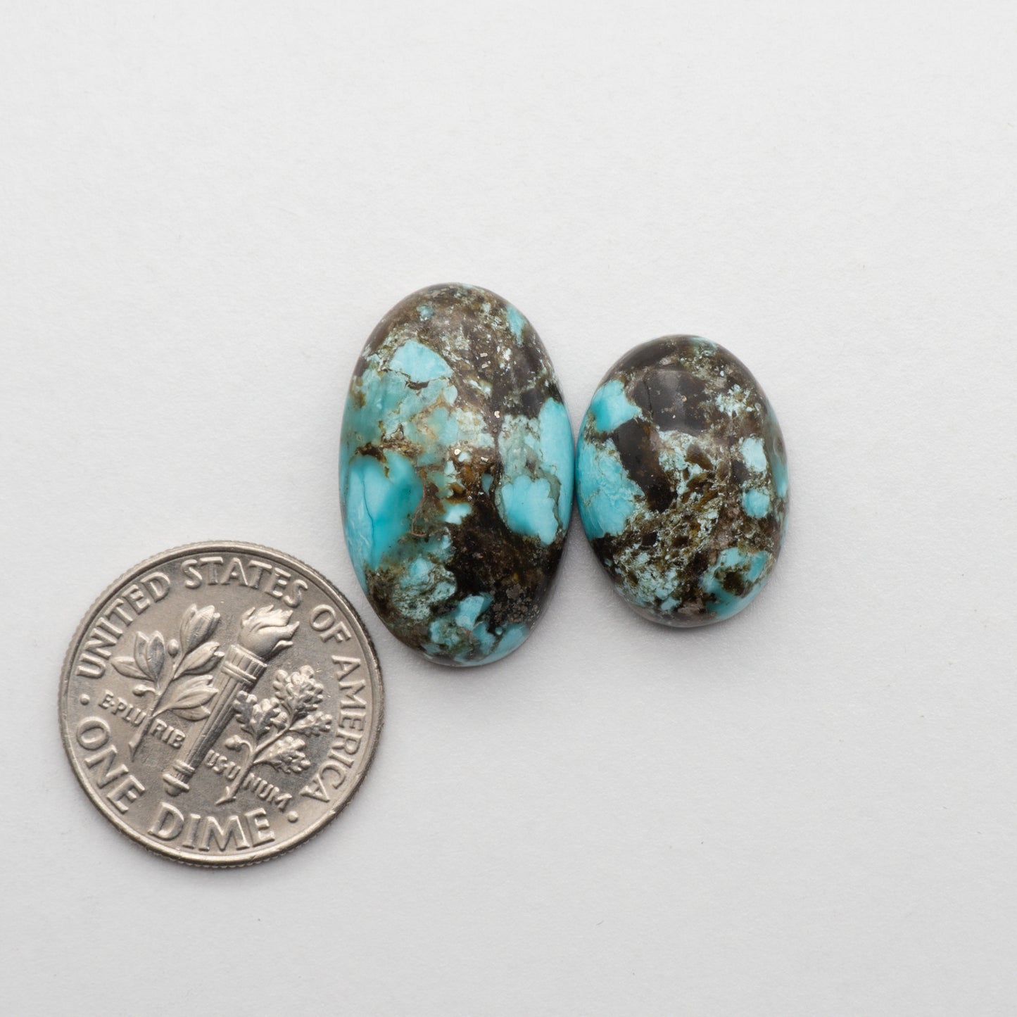 Add unique splashes of color to your jewelry with our Kingman Turquoise Cabochons. Featuring natural blue hues, these cabochons offer a beautiful contrast to any design. Perfect for necklaces, earrings, and more!