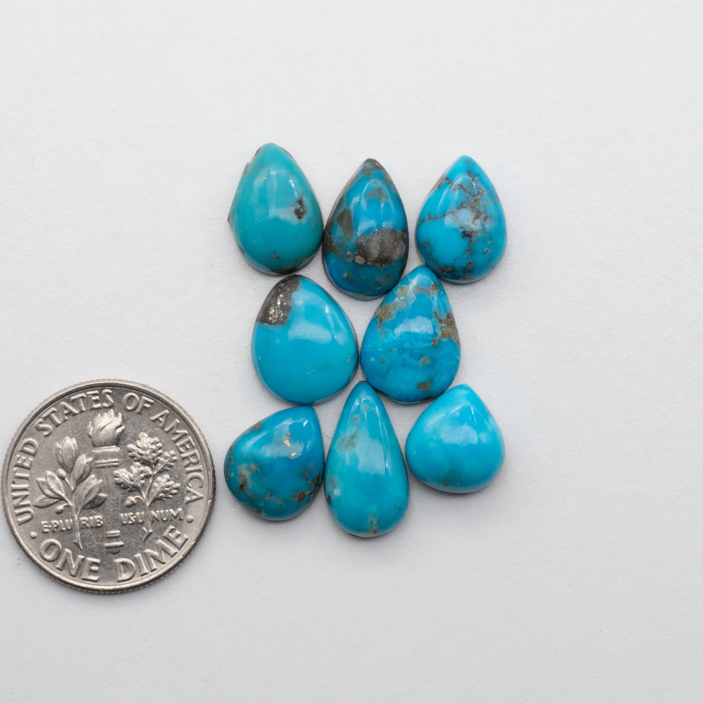 Add unique splashes of color to your jewelry with our Kingman Turquoise Cabochons. Featuring natural blue hues, these cabochons offer a beautiful contrast to any design. Perfect for necklaces, earrings, and more!