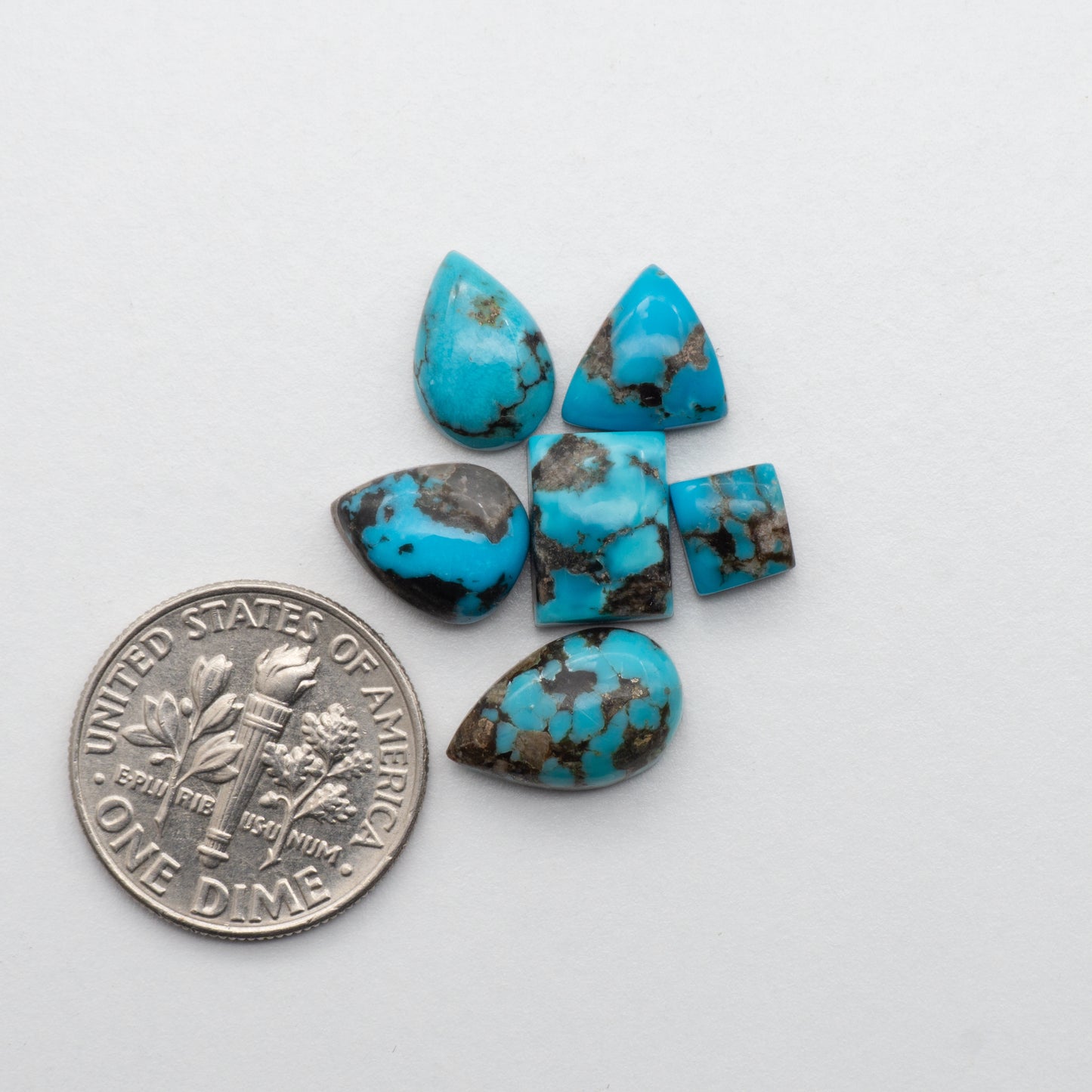Add unique splashes of color to your jewelry with our Kingman Turquoise Cabochons. Featuring natural blue hues, these cabochons offer a beautiful contrast to any design. Perfect for necklaces, earrings, and more!