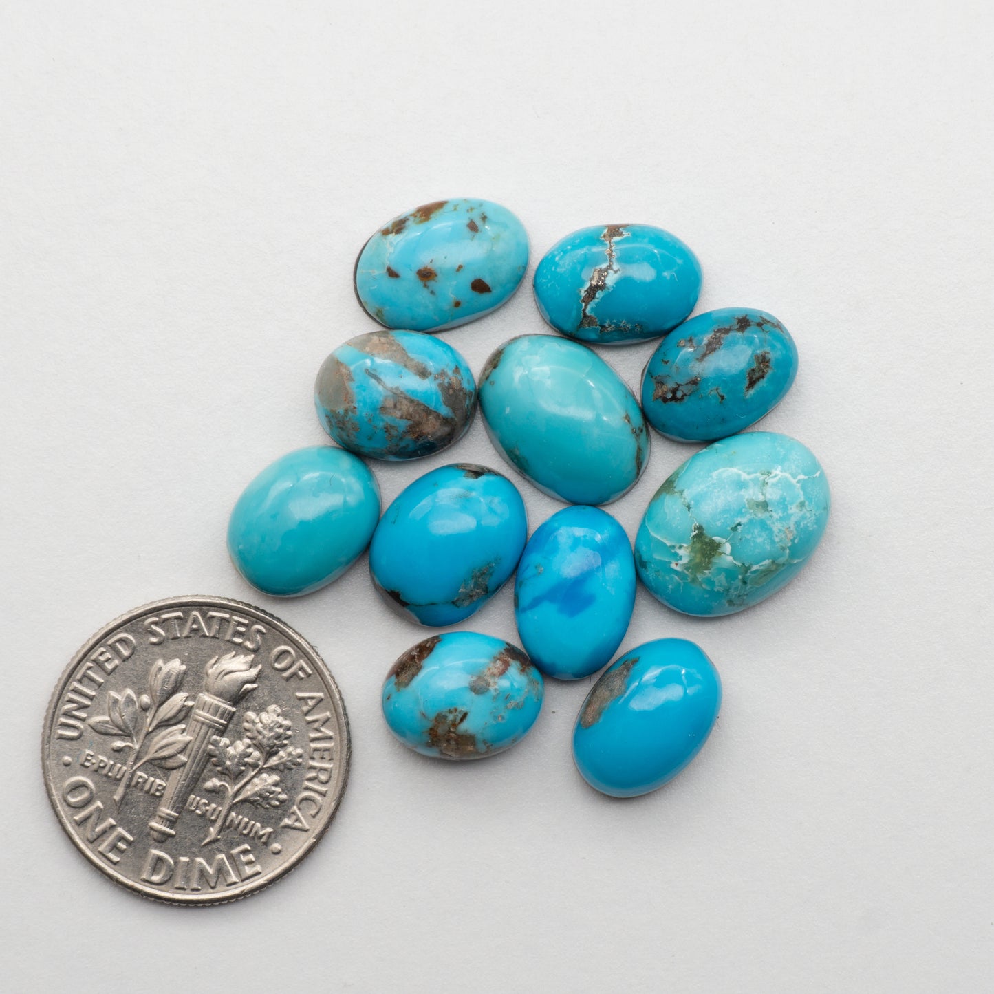 Add unique splashes of color to your jewelry with our Kingman Turquoise Cabochons. Featuring natural blue hues, these cabochons offer a beautiful contrast to any design. Perfect for necklaces, earrings, and more!