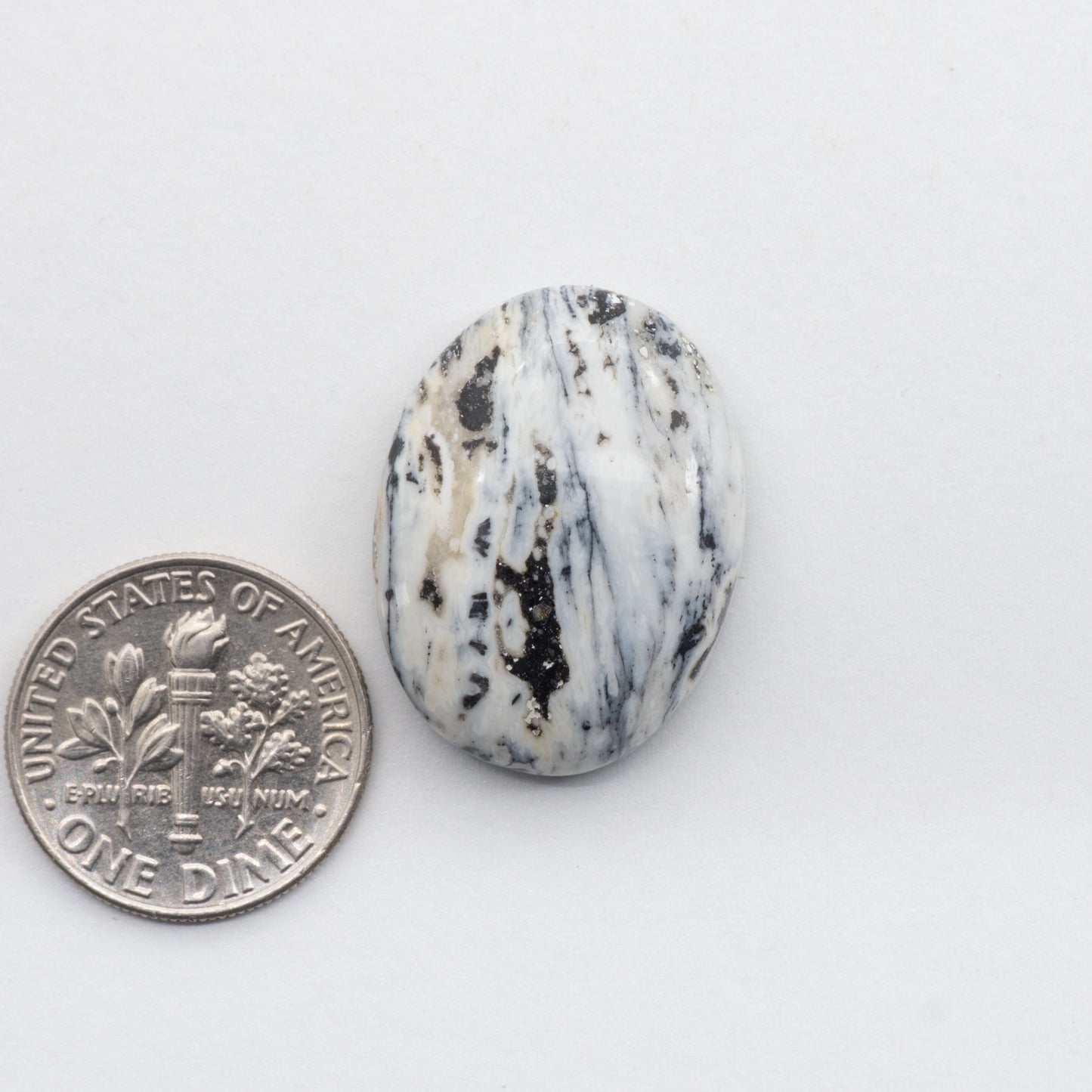 These Natural White Buffalo Cabochons have a glossy finish and are backed for added strength. Mined in Nevada, USA these stones are similar to turquoise used for jewelry making.