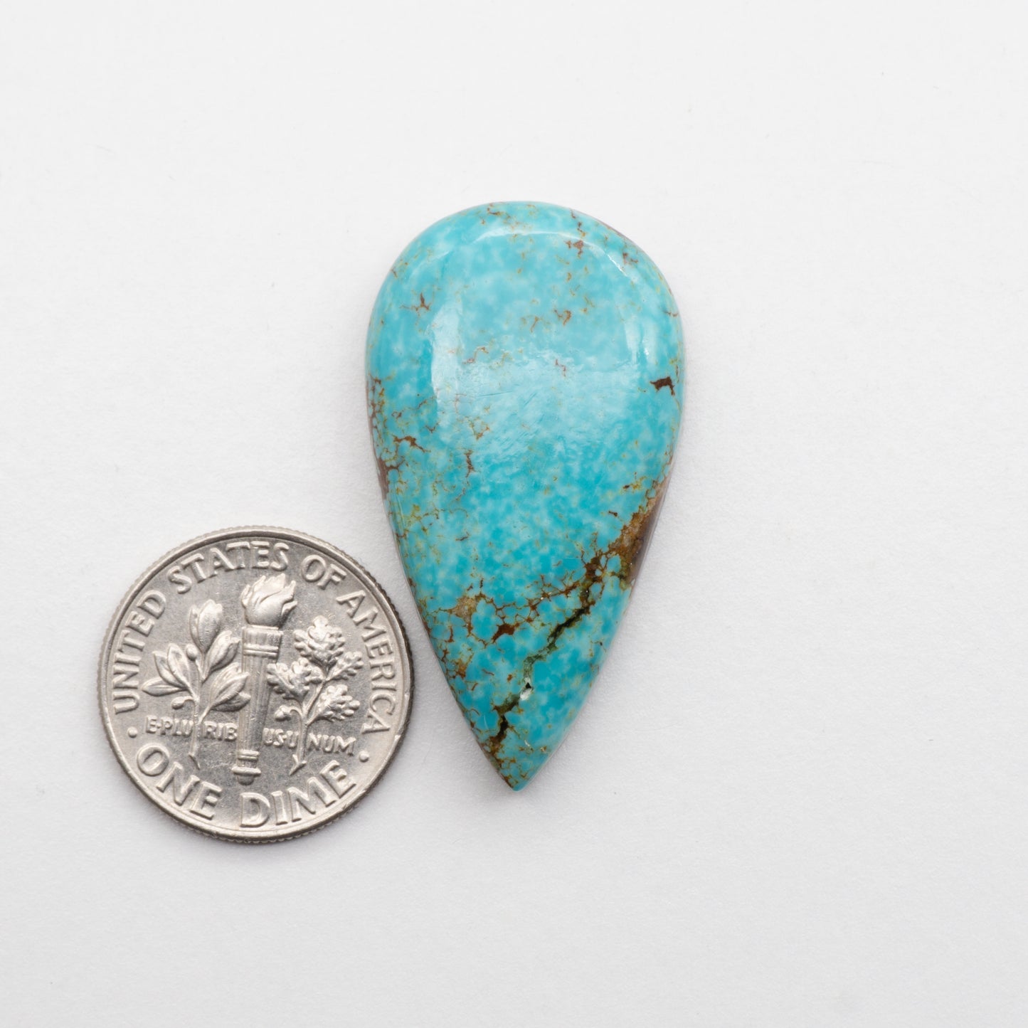 These Number 8 Turquoise Cabochons have a glossy finish and are backed for added strength. Mined in Nevada, USA. These stones are similar to Royston & Kingman Turquoise used for jewelry making.