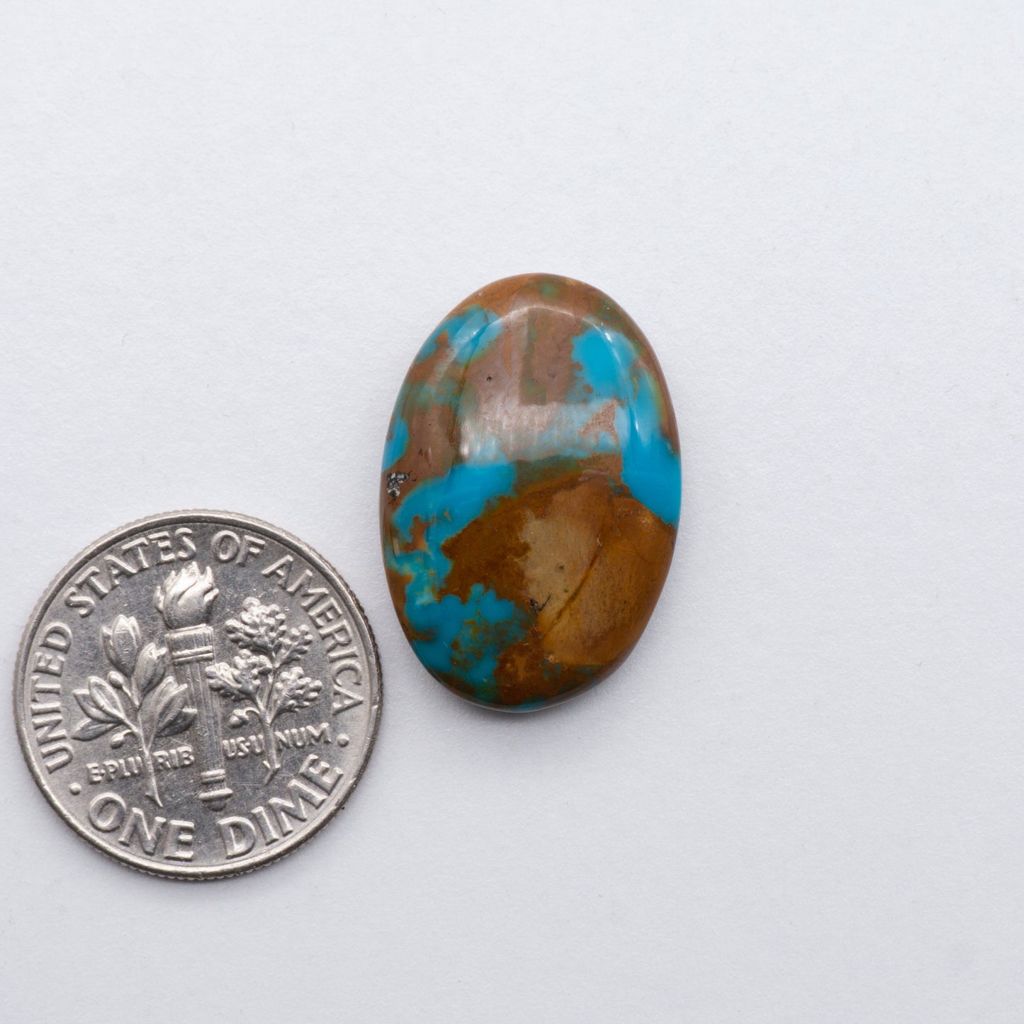 These beautiful blue green turquoise cabochons have a glossy finish and are backed for added strength. Mined in Colorado, USA. Similar to Royston turquoise used for jewelry making.