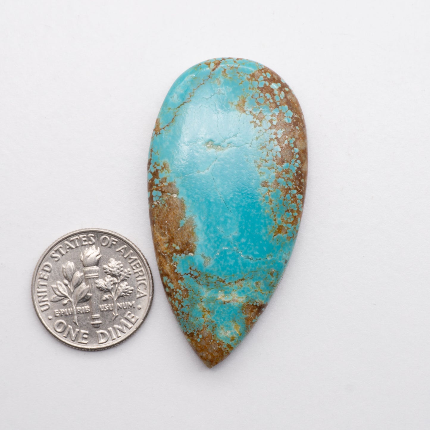 These Number 8 Turquoise Cabochons have a glossy finish and are backed for added strength. Mined in Nevada, USA. These stones are similar to Royston & Kingman Turquoise used for jewelry making.