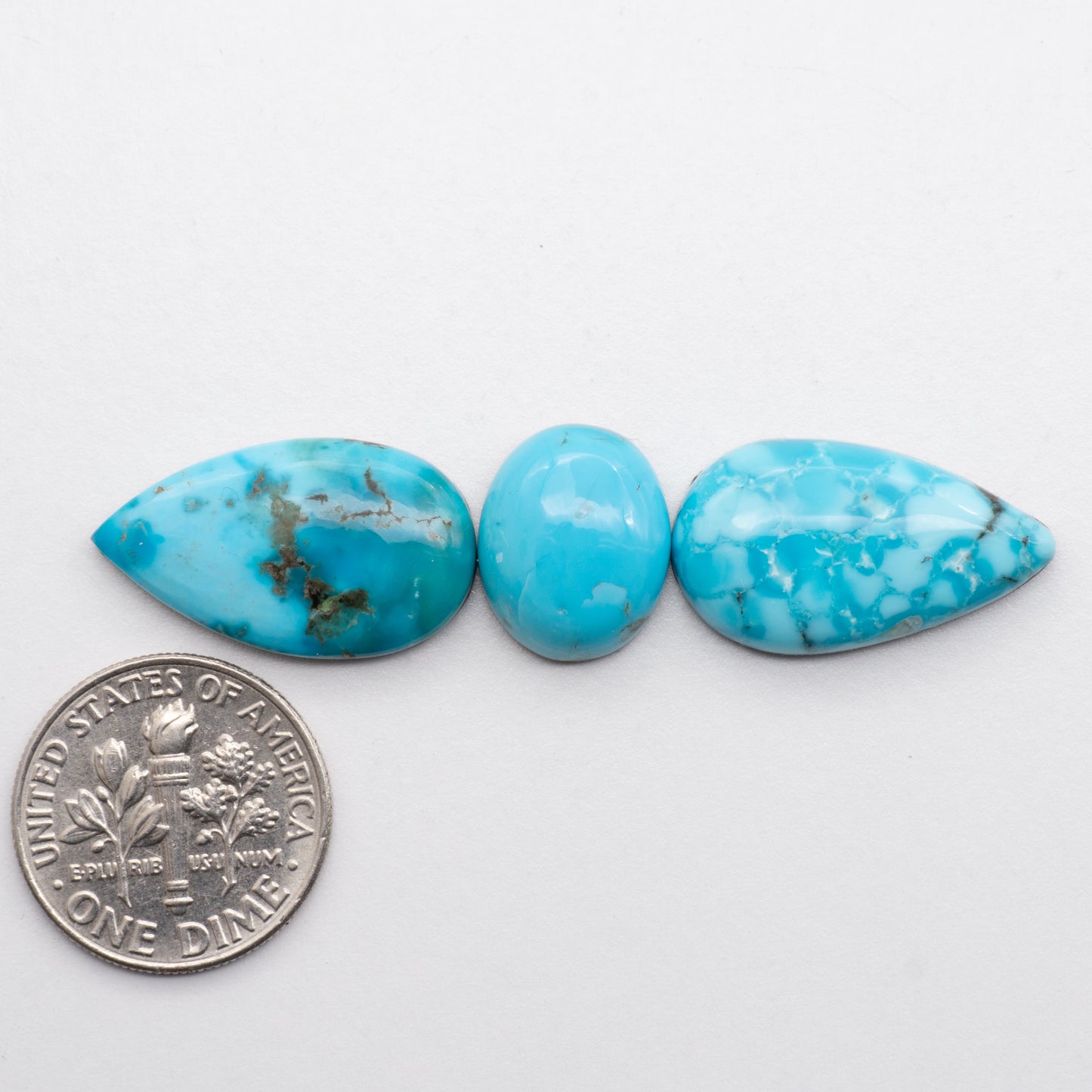 Add unique splashes of color to your jewelry with our Kingman Turquoise Cabochons. Featuring natural blue hues, these cabochons are backed for added strength and offer a beautiful contrast to any design. Perfect for necklaces, earrings, and more!