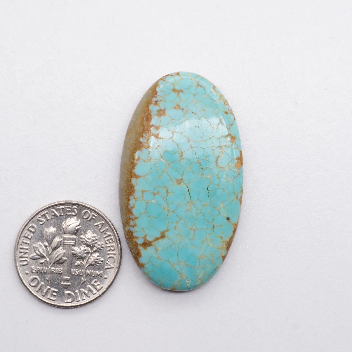 Number 8 Turquoise Cabochons have a glossy finish and are backed for added strength. Number 8 Turquoise is Mined in Nevada, USA. Number 8 Turquoise is similar to Royston & Kingman Turquoise and used for jewelry making.