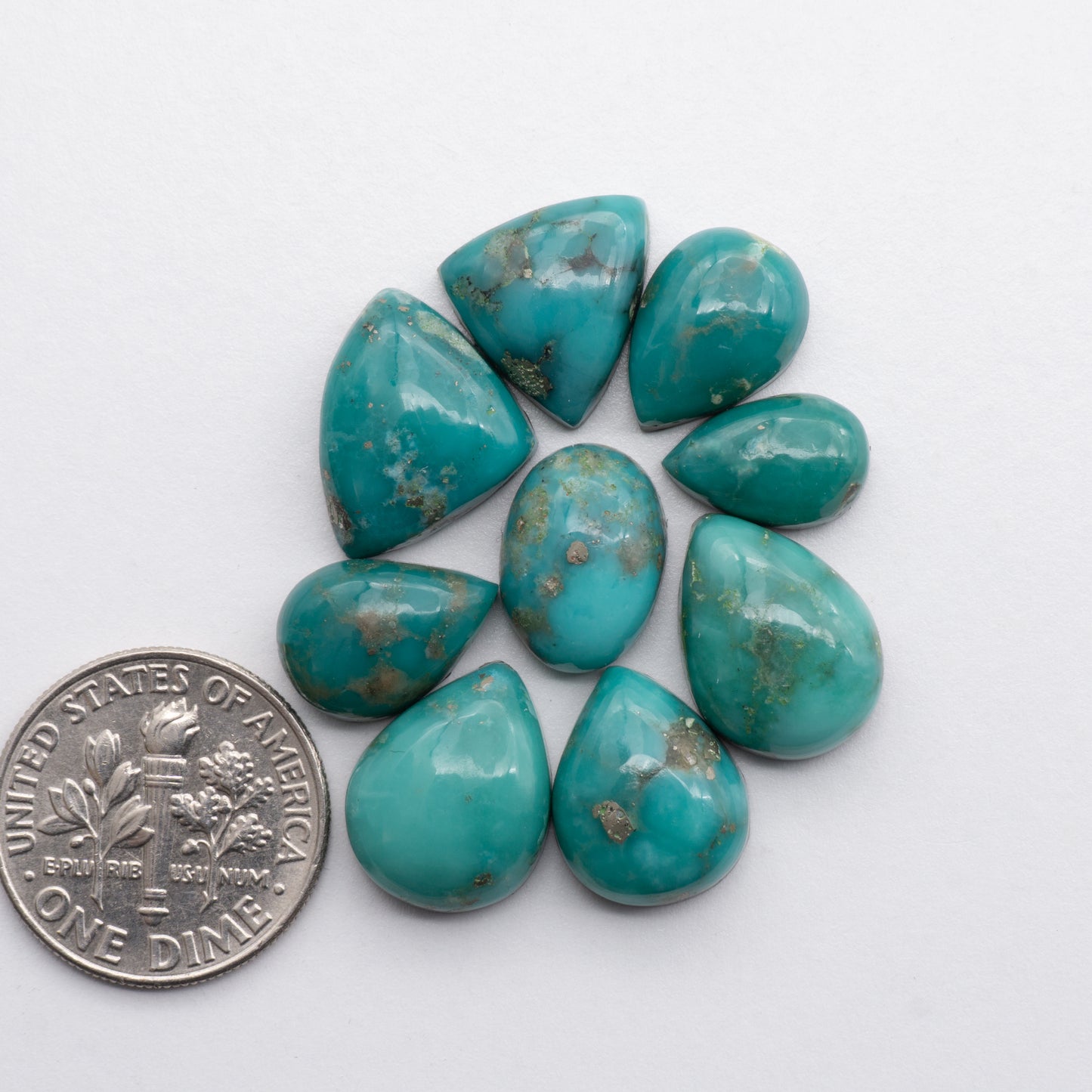Cumpas Turquoise cabochons stones