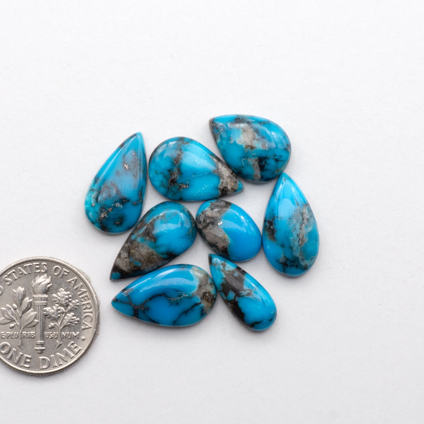 Experience the beauty of the Turquoise Mountain with our stunning Turquoise Mountain cabochons.