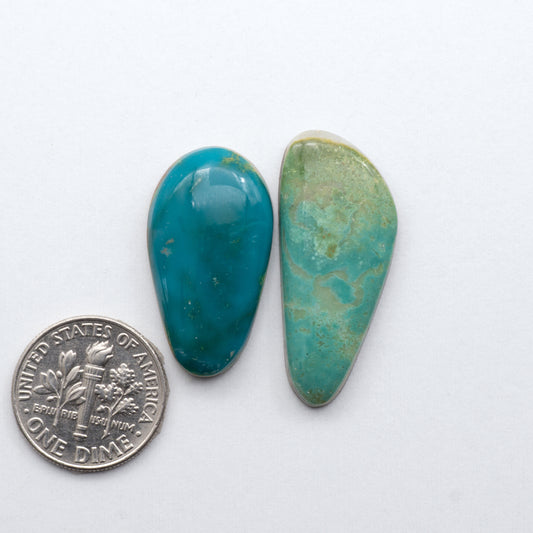 Royston Turquoise cabochons are renowned for their unique shades of green, blues, making these cabochons a popular choice for jewelry makers