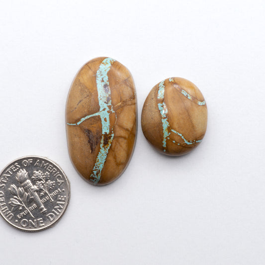 This Crow Springs Turquoise Cabochon lot rich color and matrix are sure to add a unique touch to a variety of jewelry piece.