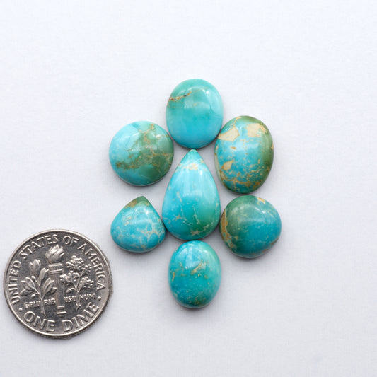 Natural Kings Manassa Turquoise is a type of turquoise known for its characteristic green-blue hue and unique veining