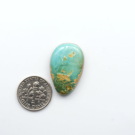 Natural Royston Turquoise is renowned for its unique shades of green and blue, making these cabochons a popular choice for jewelry makers.