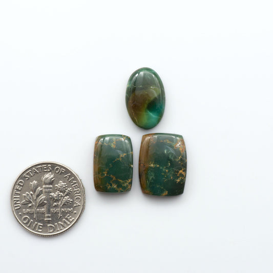 Natural Royston Turquoise is renowned for its shades of green and blue. This unique gemstone offers natural variations in color and matrix, making each piece truly unique.