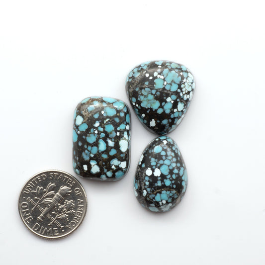 Blue Moon turquoise is a highly prized gemstone, renowned for its vibrant blue color with intricate patterns, making it a must-have for any jewelry collection.