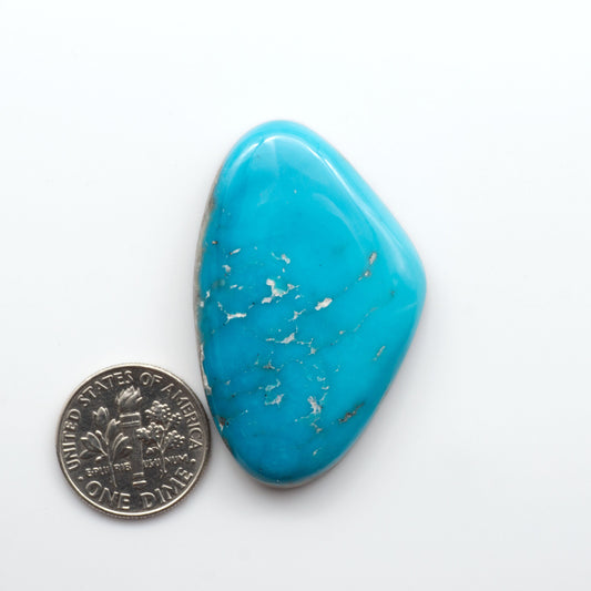 Nacozari turquoise cabochons are striking gemstones known for their vibrant blue to greenish-blue colors and pyrite, these stones are prized in jewelry making.