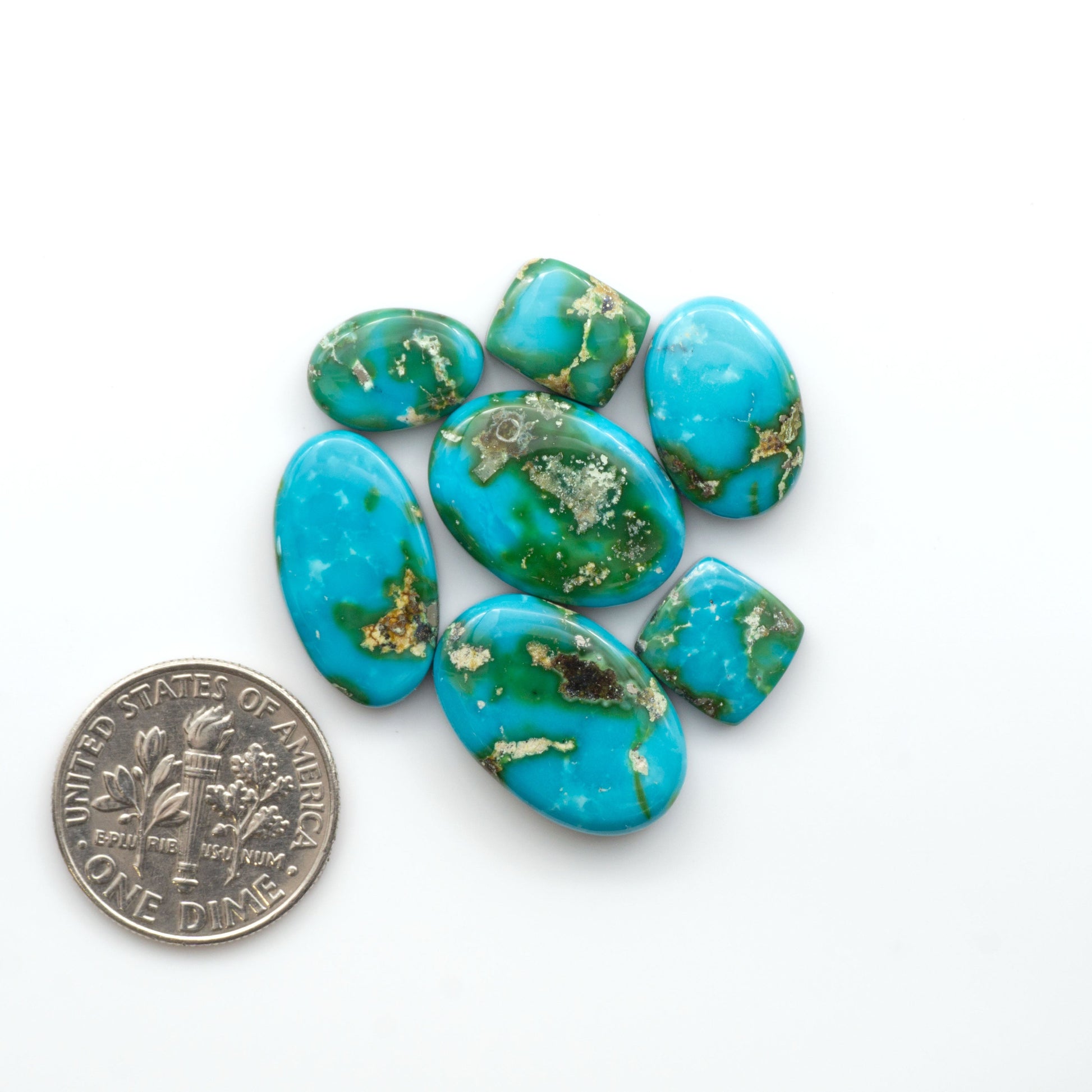 Sonoran Mountain Turquoise showcases a stunning blend of blue and green hues and natural patterns that make it a must-have for any jewelry collection.