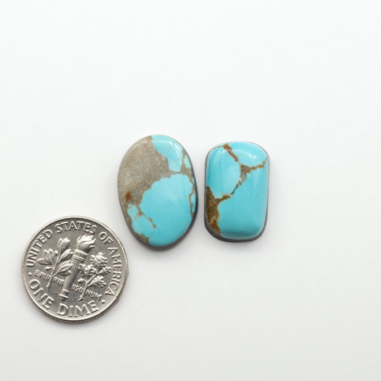 Number 8 Turquoise Cabochons have been selected for their quality and unique appearance. Don't miss the chance to add a one-of-a-kind piece to your collection.