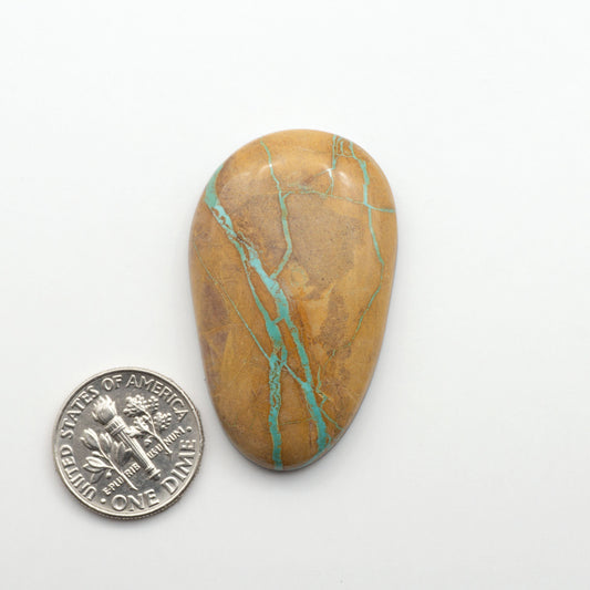 These Crow Springs Ribbon Turquoise Cabochons have a rich color and matrix that are sure to add a unique touch to a variety of jewelry pieces.