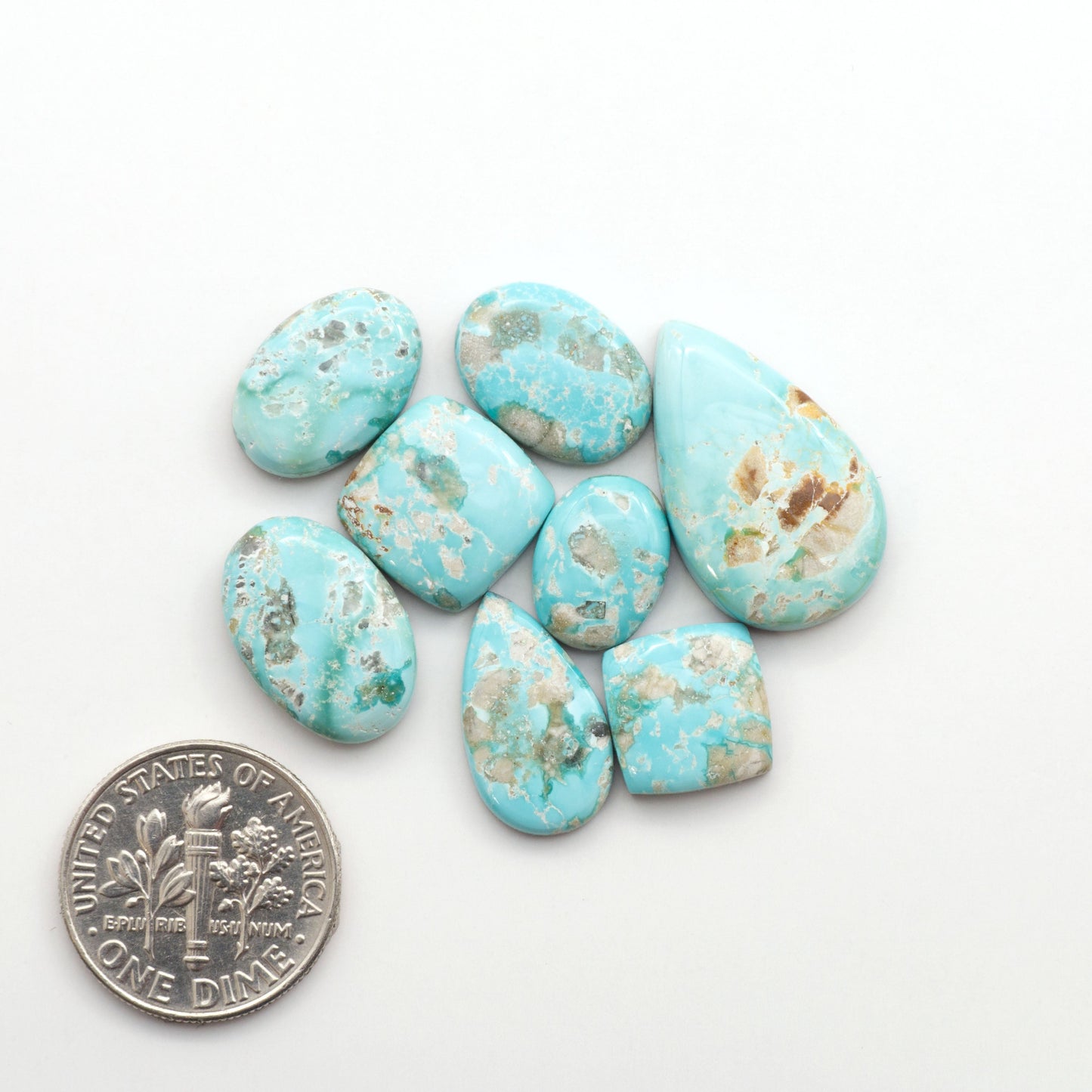 Experience the beauty of Fox Turquoise, mined in Nevada, USA. Elevate your jewelry designs with the stunning colors and patterns of these unique gemstones.
