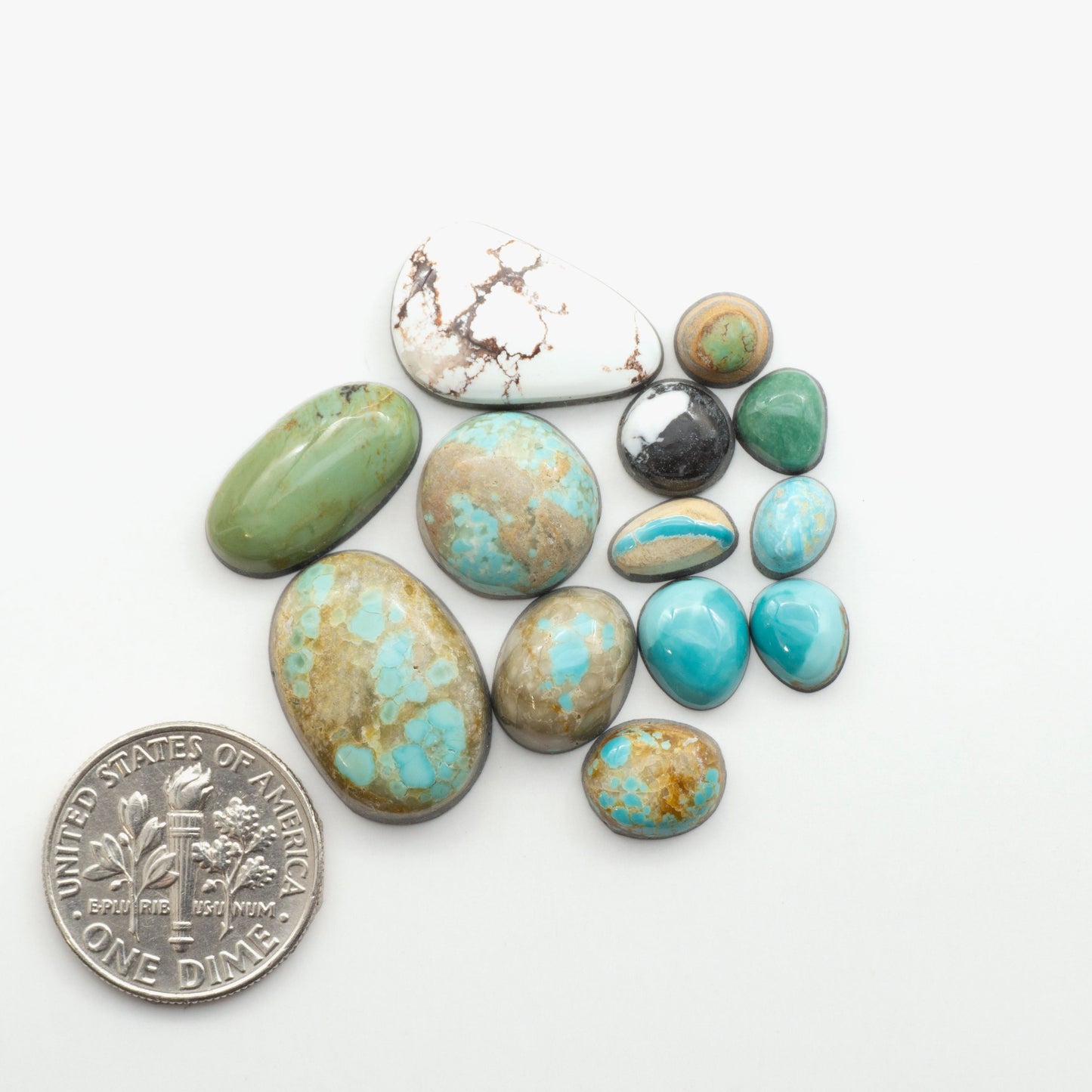 This lot contains an assortment of mixed gemstones. Richly colored and highly varied, these cabochons are sure to have something to excite everyone.