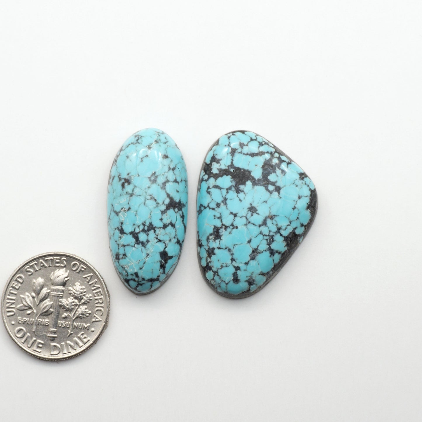 Number 8 Turquoise Cabochons have been selected for their quality and unique appearance. Don't miss the chance to add a one-of-a-kind piece to your collection.