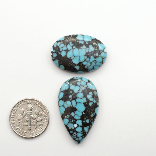 Blue Moon turquoise is a highly prized gemstone, renowned for its vibrant blue color with intricate patterns, making it a must-have for any jewelry collection.