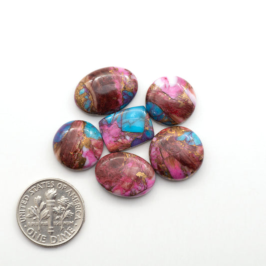 These Spiny Kingman Cabochons are perfect for any jewelry making project. With their unique and intricate patterns, they add a touch of elegance to your designs…