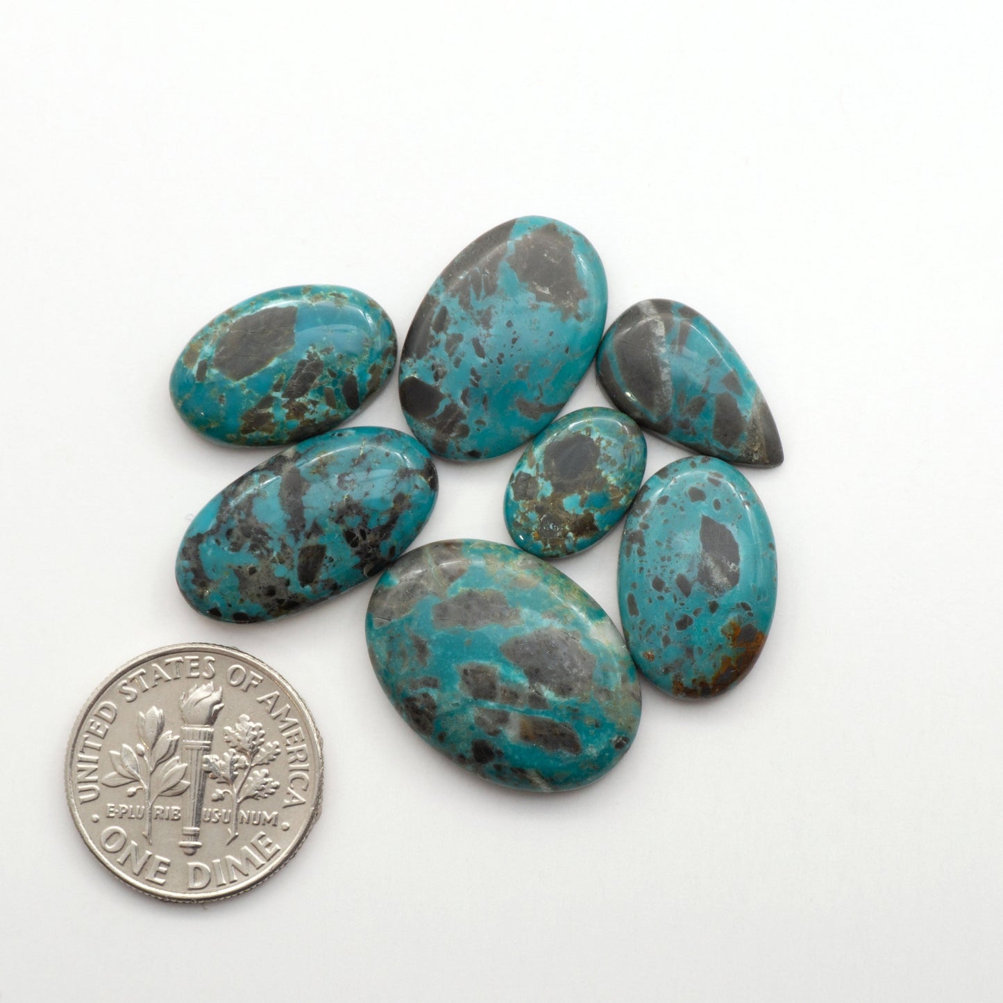 Apache Nugget Turquoise. Mined from the Apache Nugget Hole, this turquoise boasts stunning colors and patterns making it a must-have for any jewelry collection.
