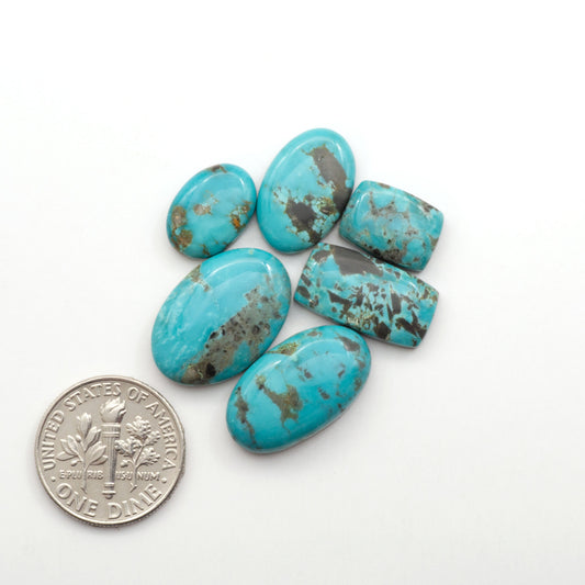 Apache Nugget Turquoise. Mined from the Apache Nugget Hole, this turquoise boasts stunning colors and patterns making it a must-have for any jewelry collection.