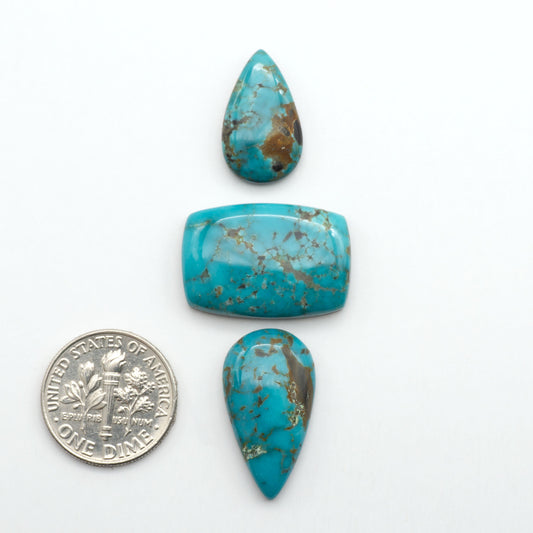 Apache Nugget Turquoise. Mined from the Apache Nugget Hole, this turquoise boasts stunning colors and patterns making it a must-have for any jewelry collection.