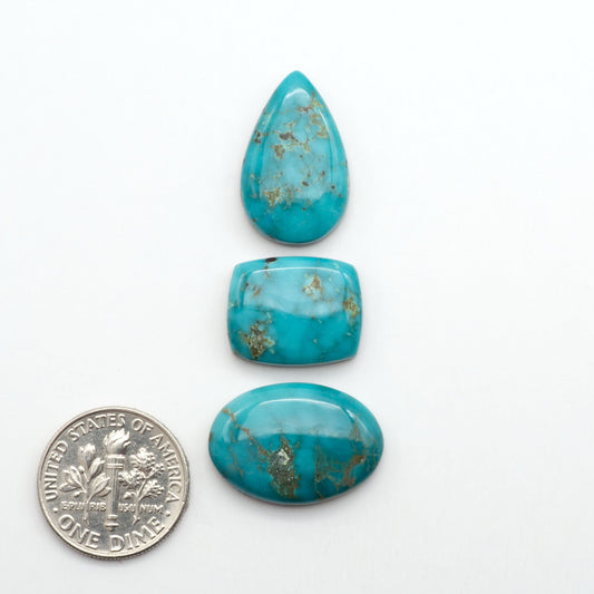 Apache Nugget Turquoise. Mined from the Apache Nugget Hole, this turquoise boasts stunning colors and patterns making it a must-have for any jewelry collection.