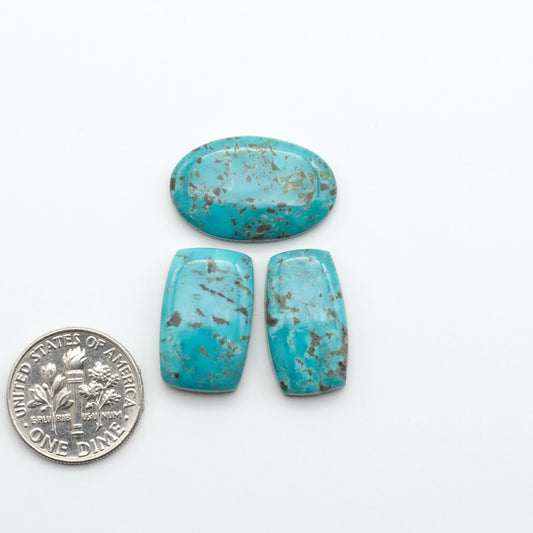Apache Nugget Turquoise. Mined from the Apache Nugget Hole, this turquoise boasts stunning colors and patterns making it a must-have for any jewelry collection.