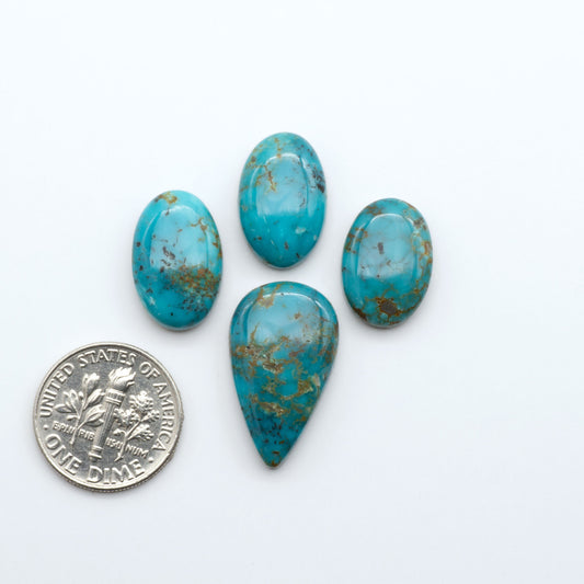 Apache Nugget Turquoise. Mined from the Apache Nugget Hole, this turquoise boasts stunning colors and patterns making it a must-have for any jewelry collection.