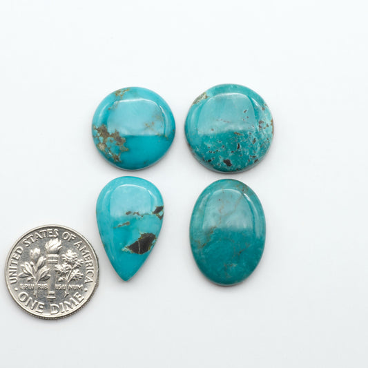 Apache Nugget Turquoise. Mined from the Apache Nugget Hole, this turquoise boasts stunning colors and patterns making it a must-have for any jewelry collection.