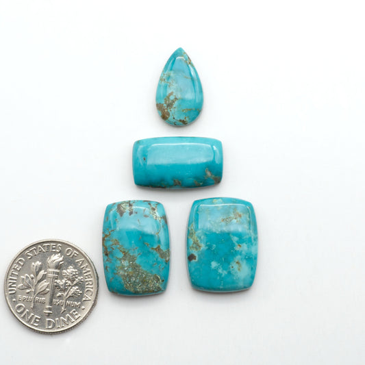 Apache Nugget Turquoise. Mined from the Apache Nugget Hole, this turquoise boasts stunning colors and patterns making it a must-have for any jewelry collection.