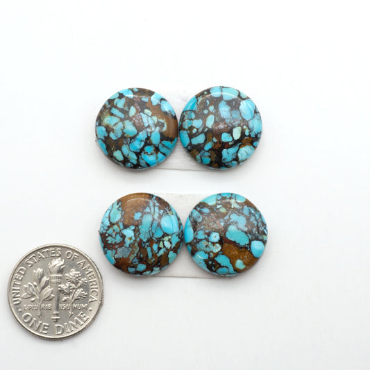 Enhance your jewelry designs with Pressed Turquoise Nugget Cabochons. Crafted from composite materials they add a captivating touch to your creations.