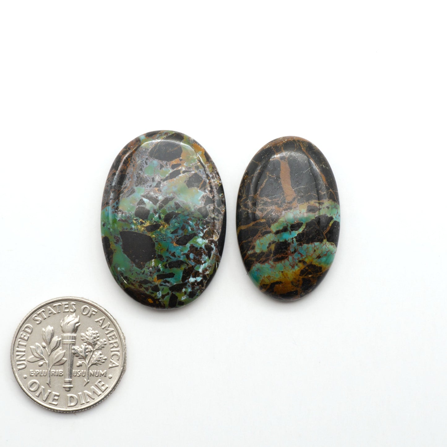 Black Jack Turquoise features a bold black color with striking veins of turquoise, making it a truly one-of-a-kind addition to your jewelry collection.