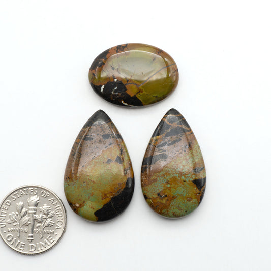 Black Jack Turquoise features a bold black color with striking veins of turquoise, making it a truly one-of-a-kind addition to your jewelry collection.