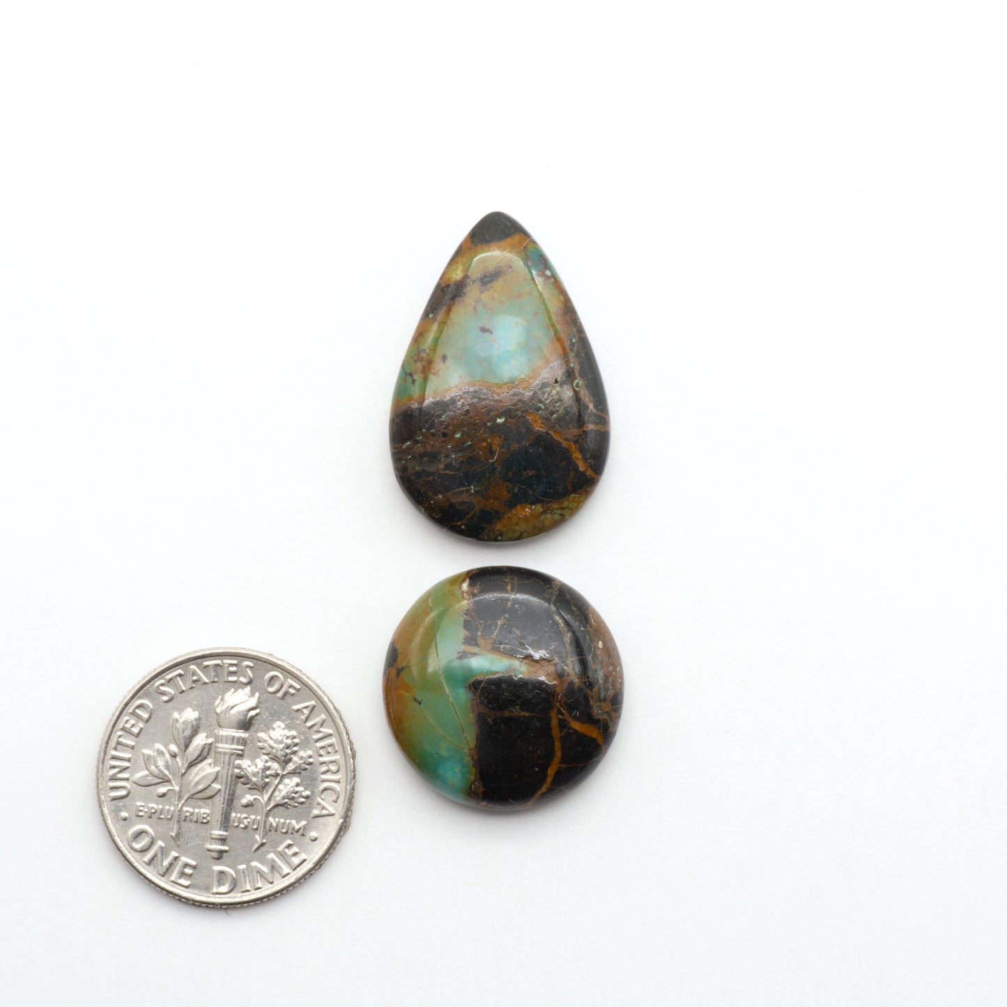 Black Jack Turquoise features a bold black color with striking veins of turquoise, making it a truly one-of-a-kind addition to your jewelry collection.